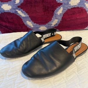 Givenchy Black Slingback Flats